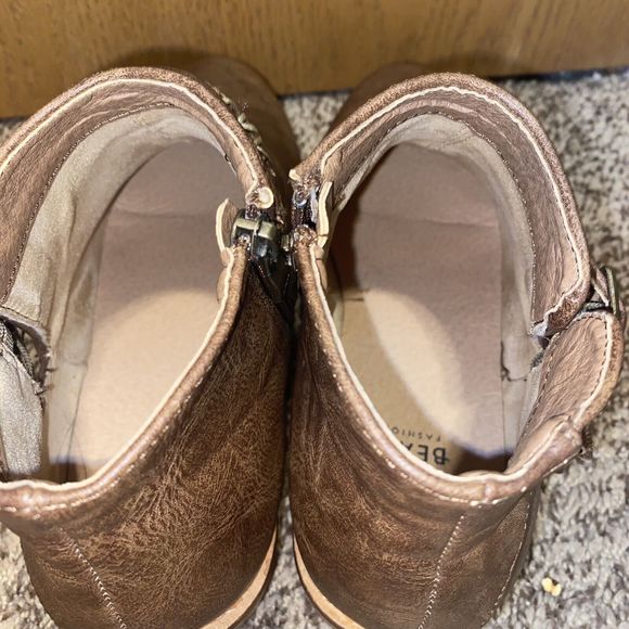 BEAST FASHION Buckle Zip Detail Women’s Ankle Boots, Size 8.5 - Picture 12 of 15